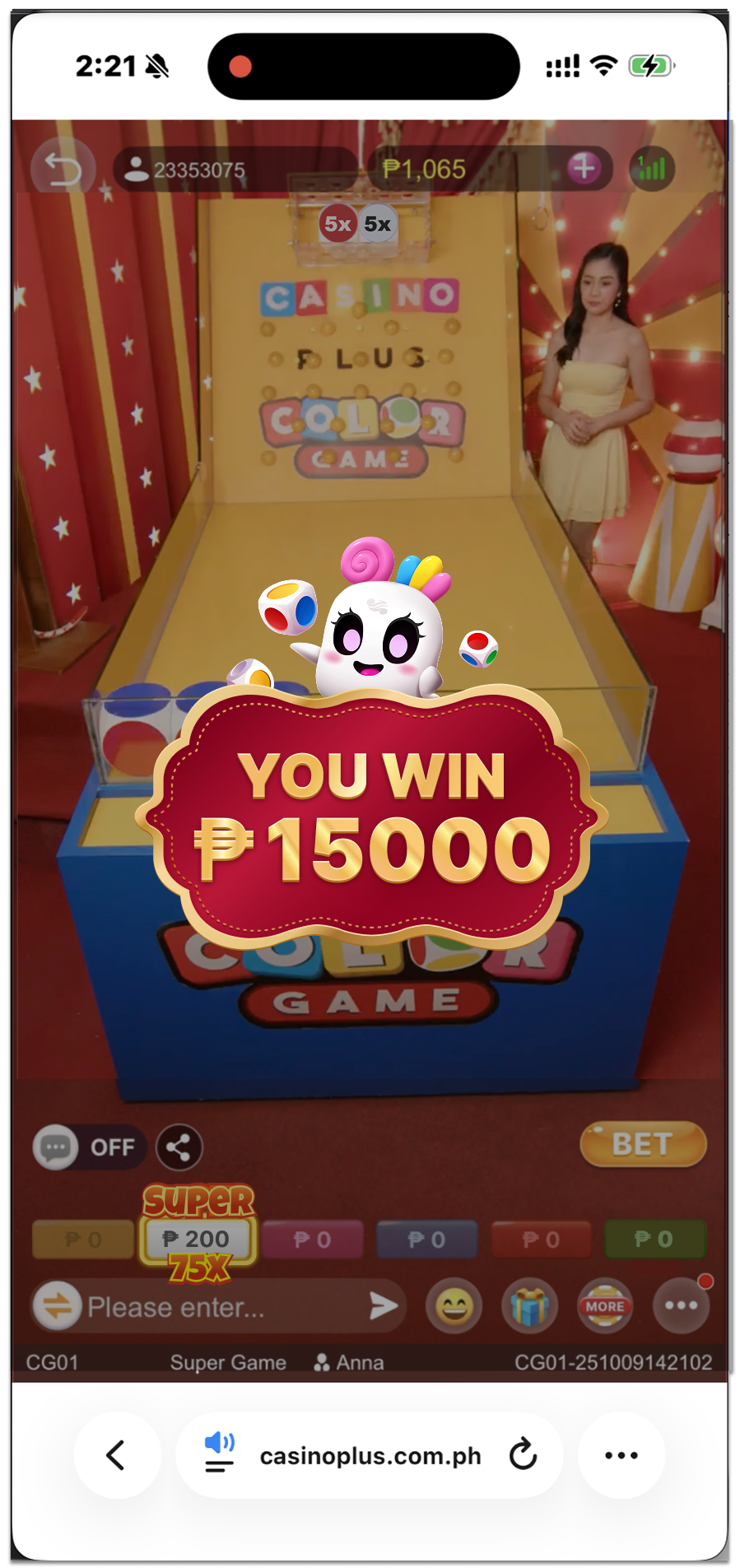 You Win payout